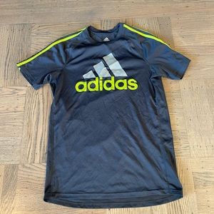 Boy’s Adidas Grey Yellow Quick Dry Shirt